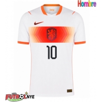 Camiseta Países Bajos Memphis Depay #10 Visitante Equipación Mundial 2026 manga corta